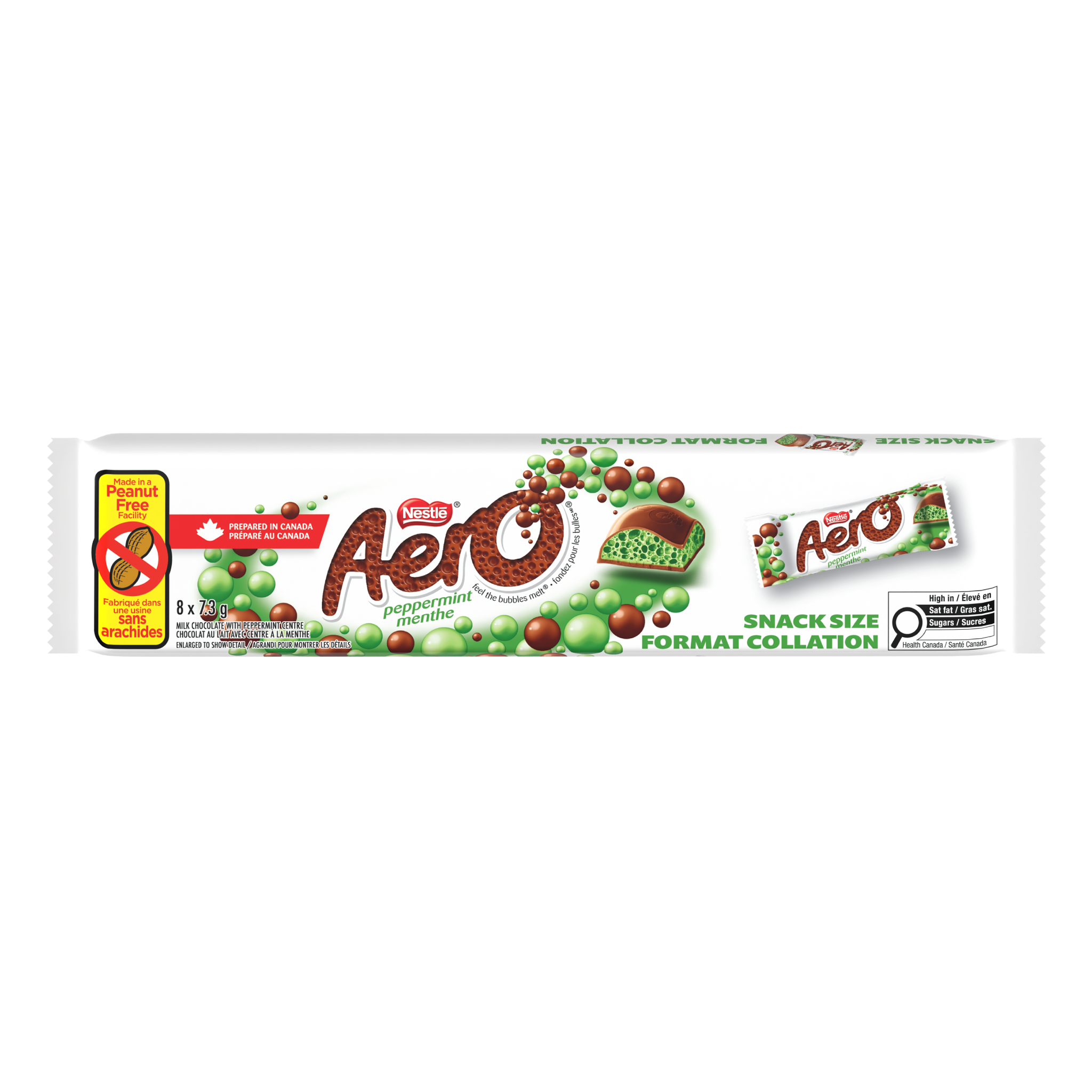 AERO Peppermint Snack Size Milk Chocolate