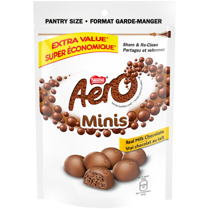 AERO Milk Chocolate Minis Pouch (800 g)