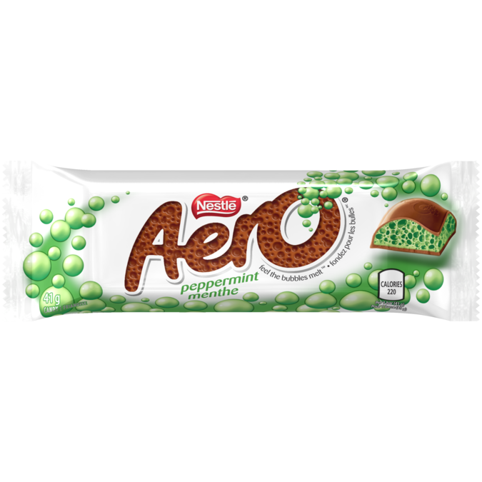 AERO Peppermint Milk Chocolate Bubble Bar