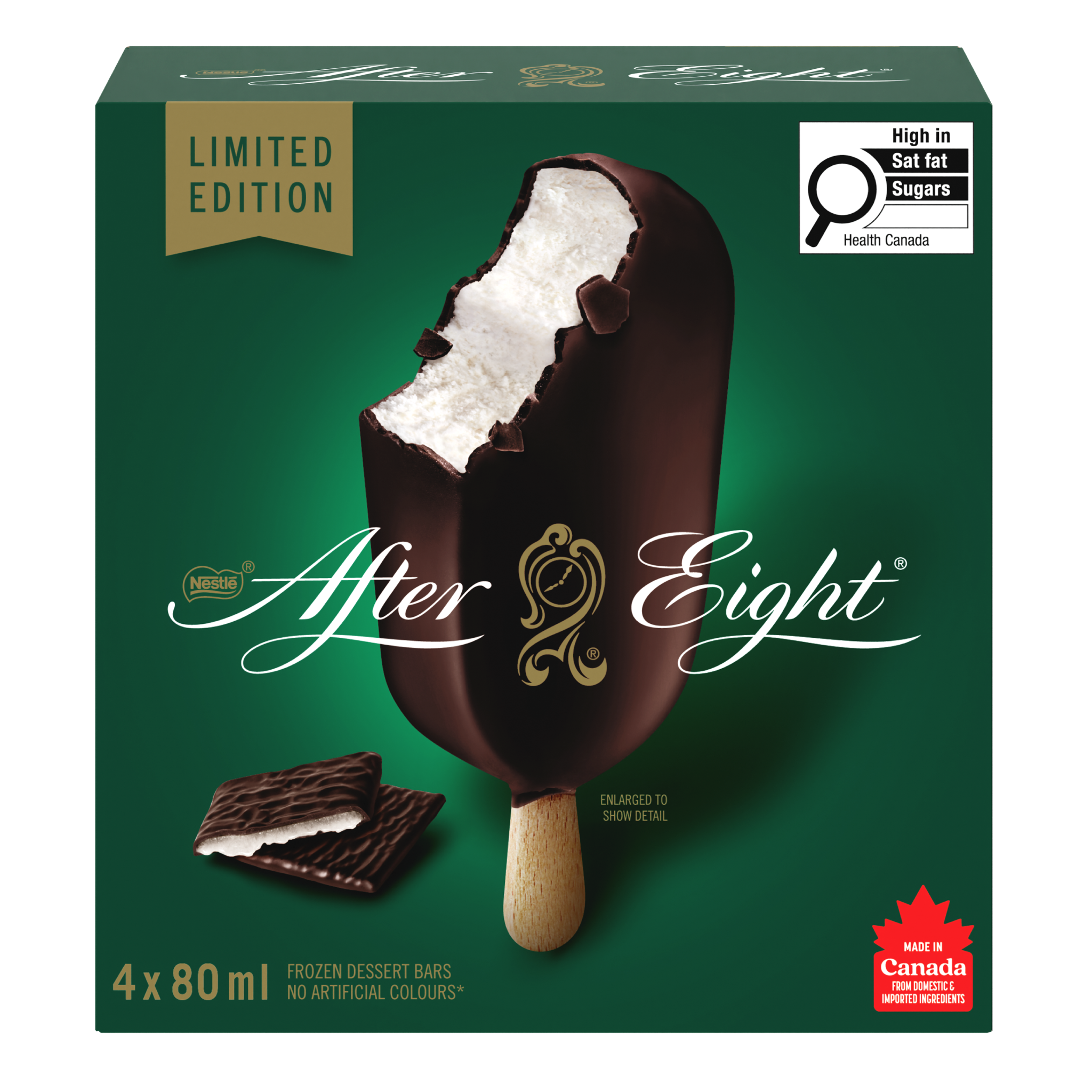 AFTER EIGHT Frozen Dessert Bars 4 x 80ml