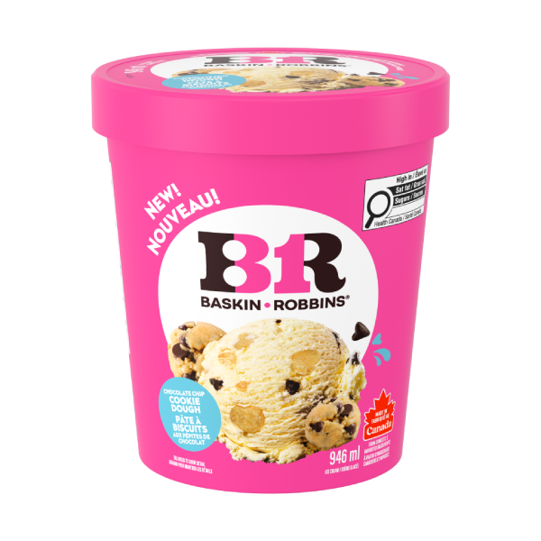 BASKIN ROBBINS® Chocolate Chip Cookie Dough Ice Cream