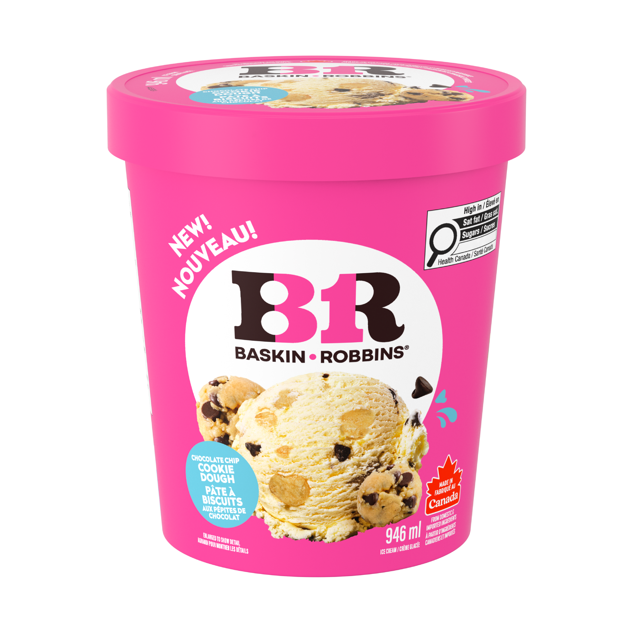 BASKIN ROBBINS® Chocolate Chip Cookie Dough Ice Cream