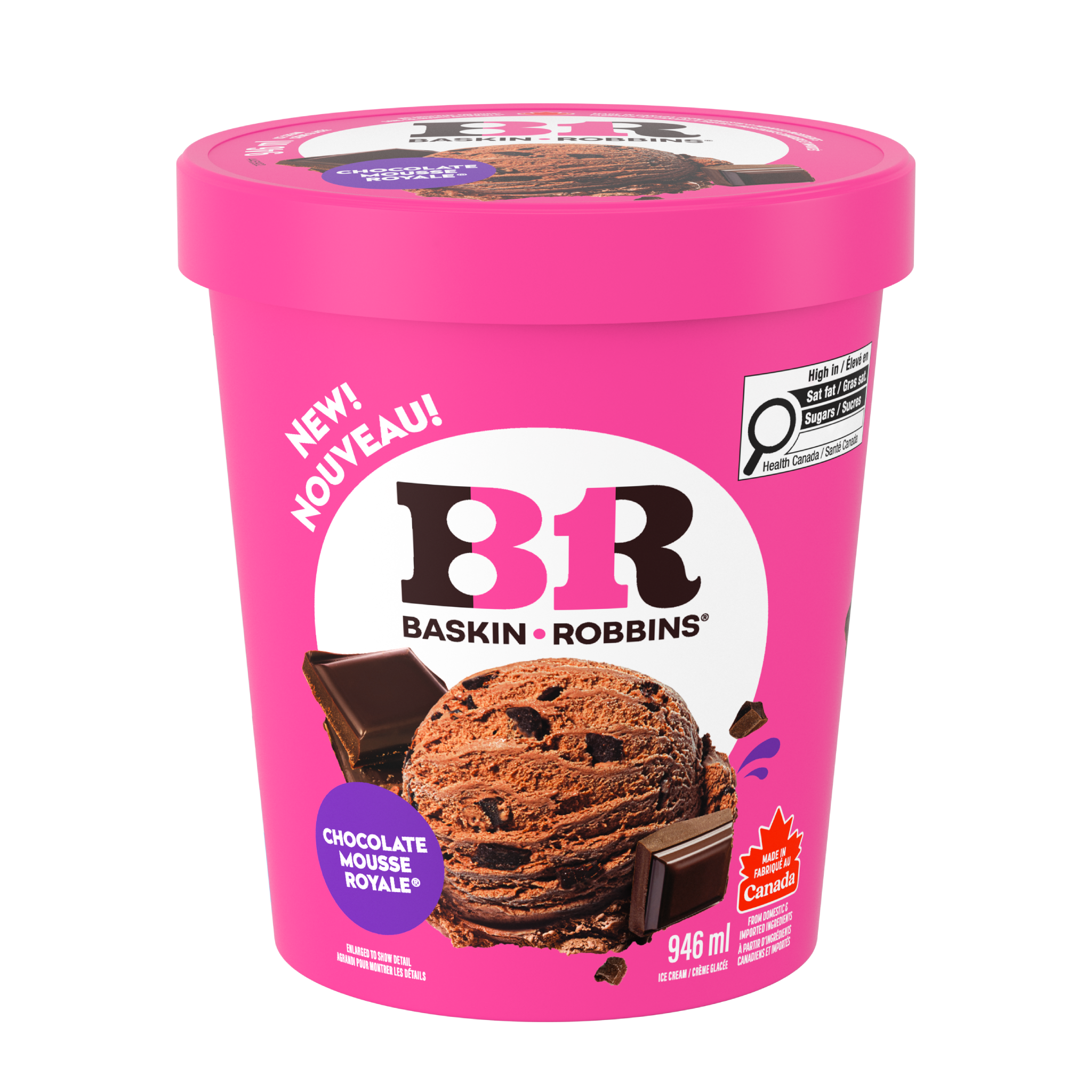 BASKIN ROBBINS Chocolate Mousse Royale Ice Cream
