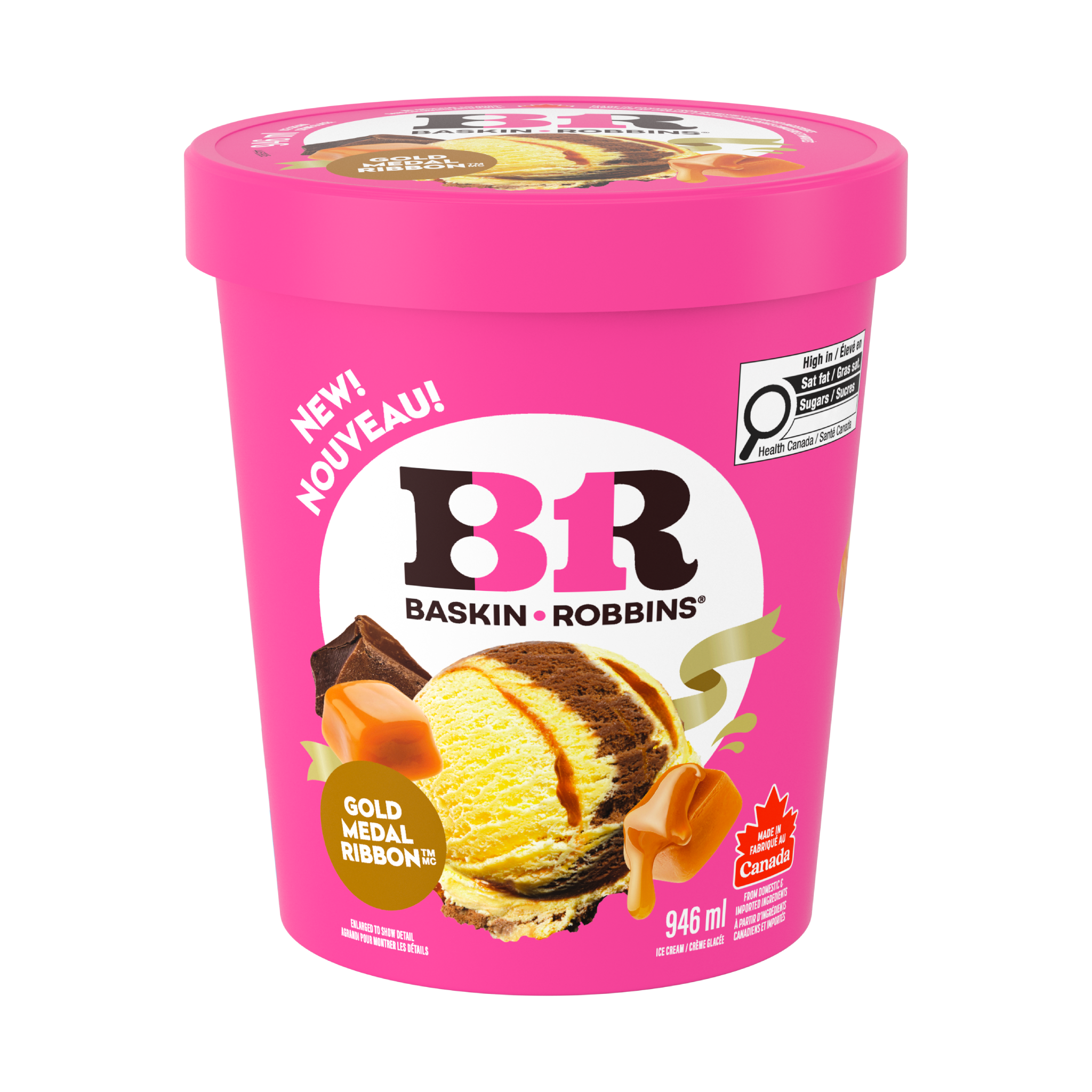 BASKIN ROBBINS®  Gold Medal Ribbon Ice Cream