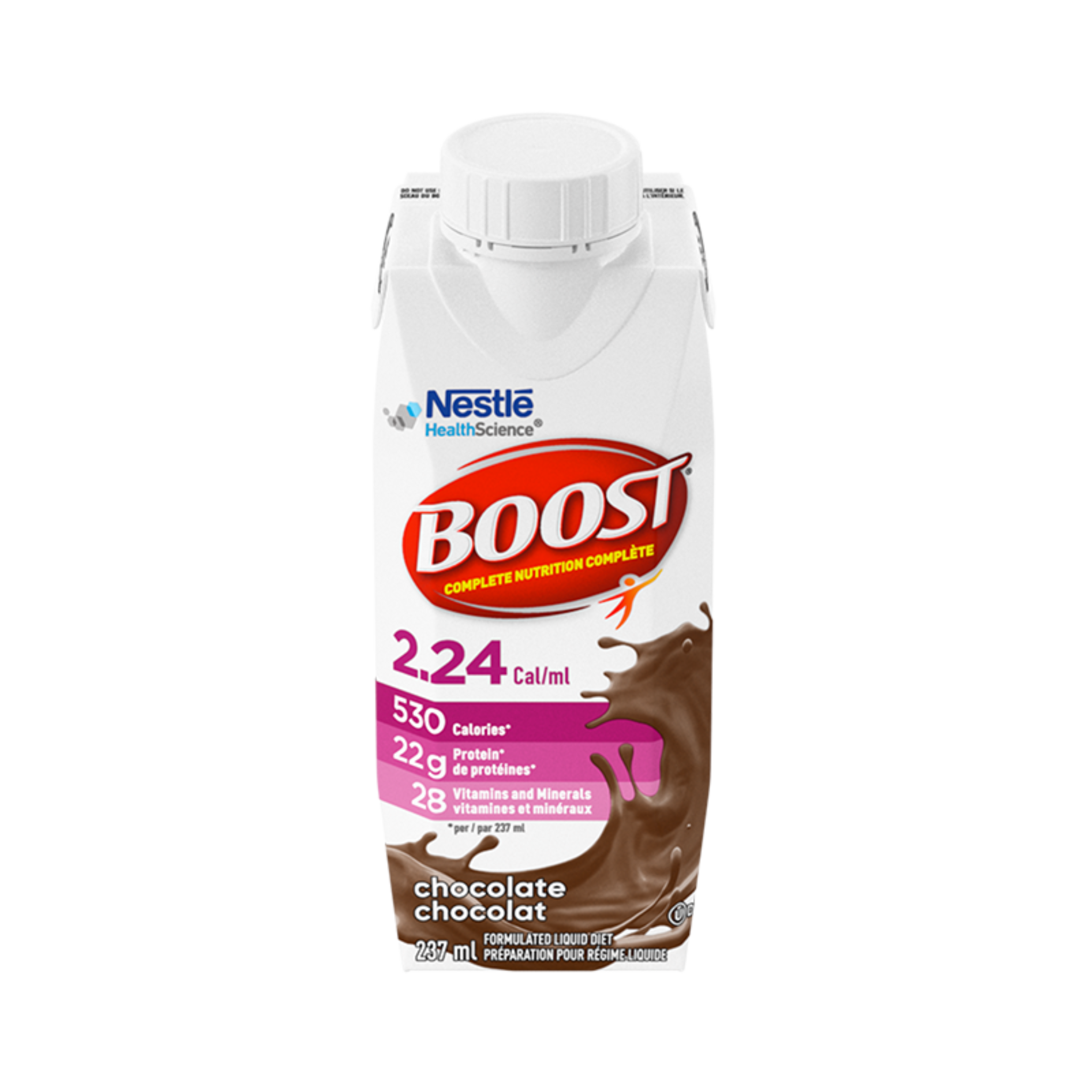 BOOST 2.24 Cal/mL Chocolate Nutritional Drink 237ml
