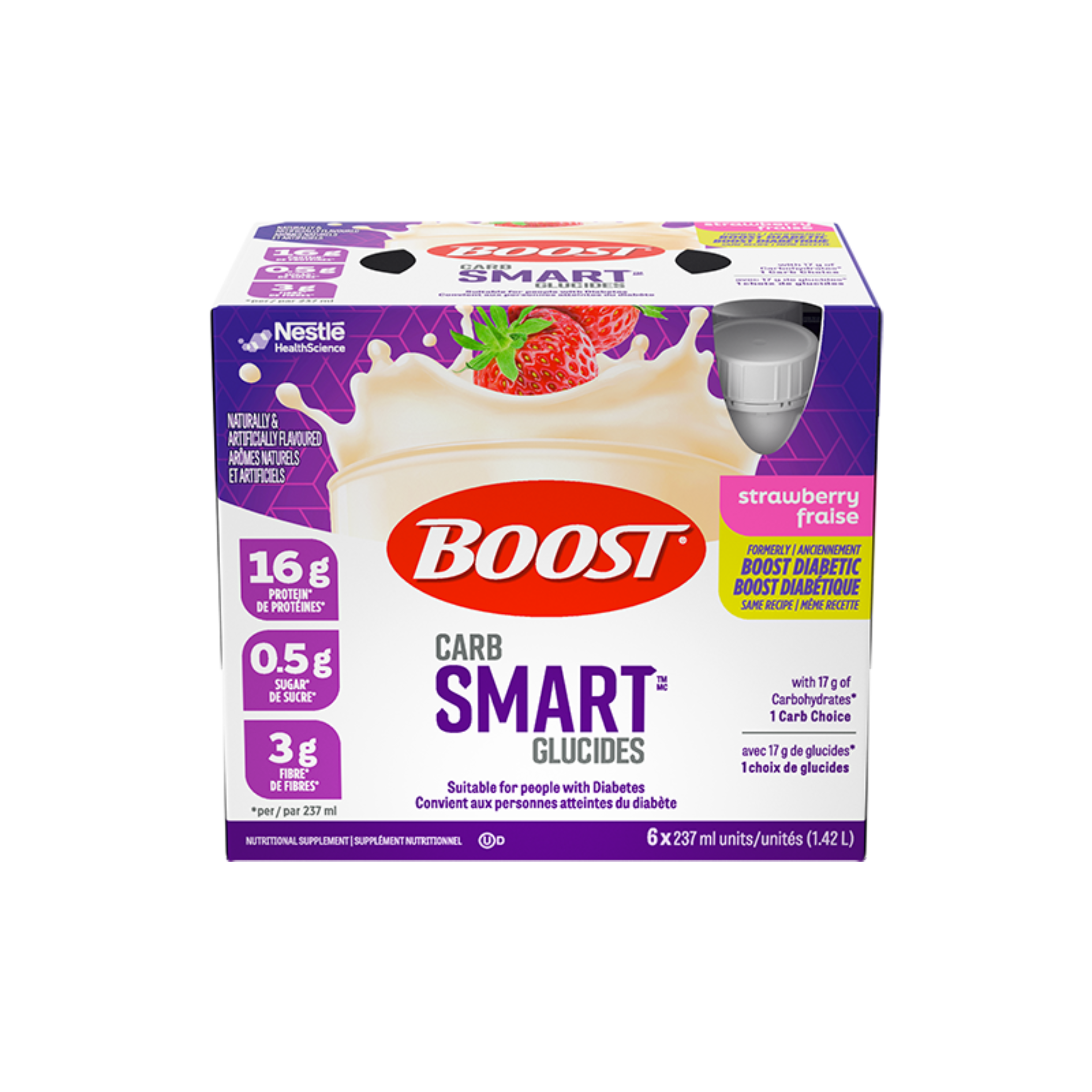BOOST Carb Smart Strawberry 237ml