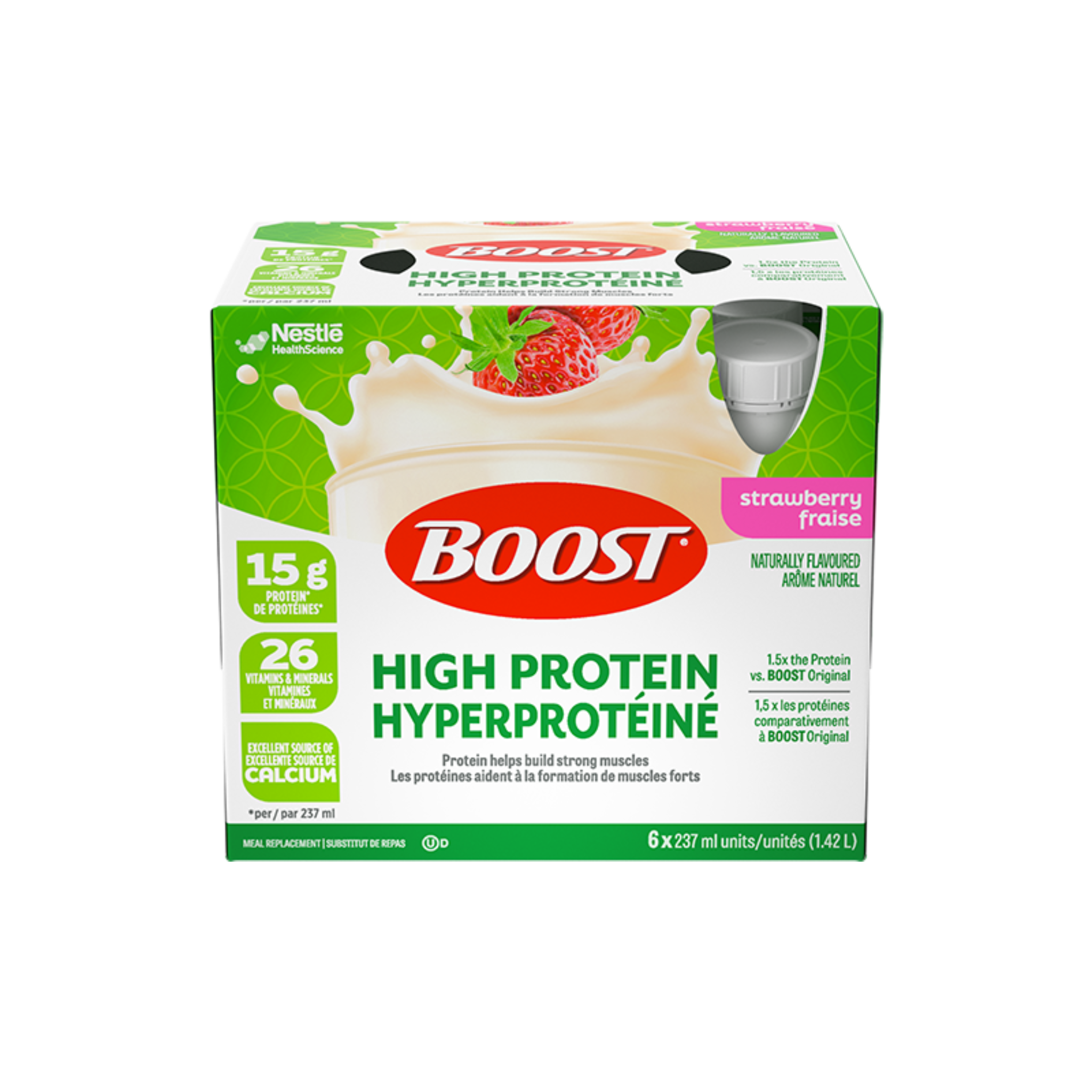 BOOST High Protein Strawberry Nutritional Drink 237ml