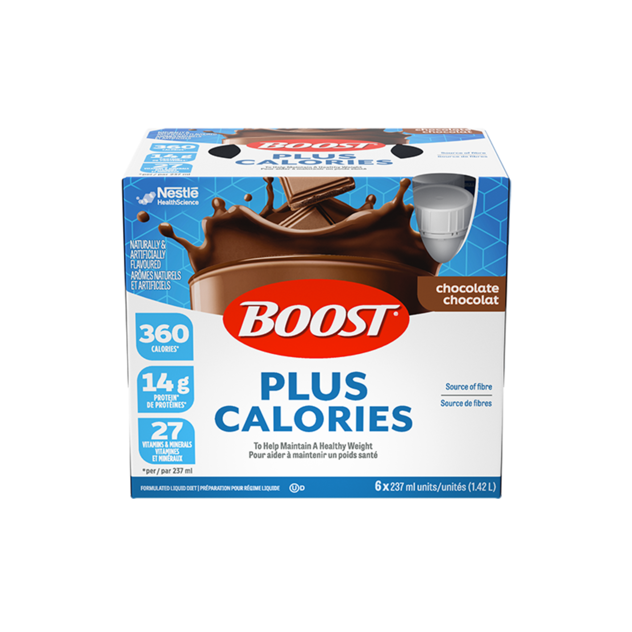 BOOST Plus Calories Chocolate Nutritional Drink 237ml
