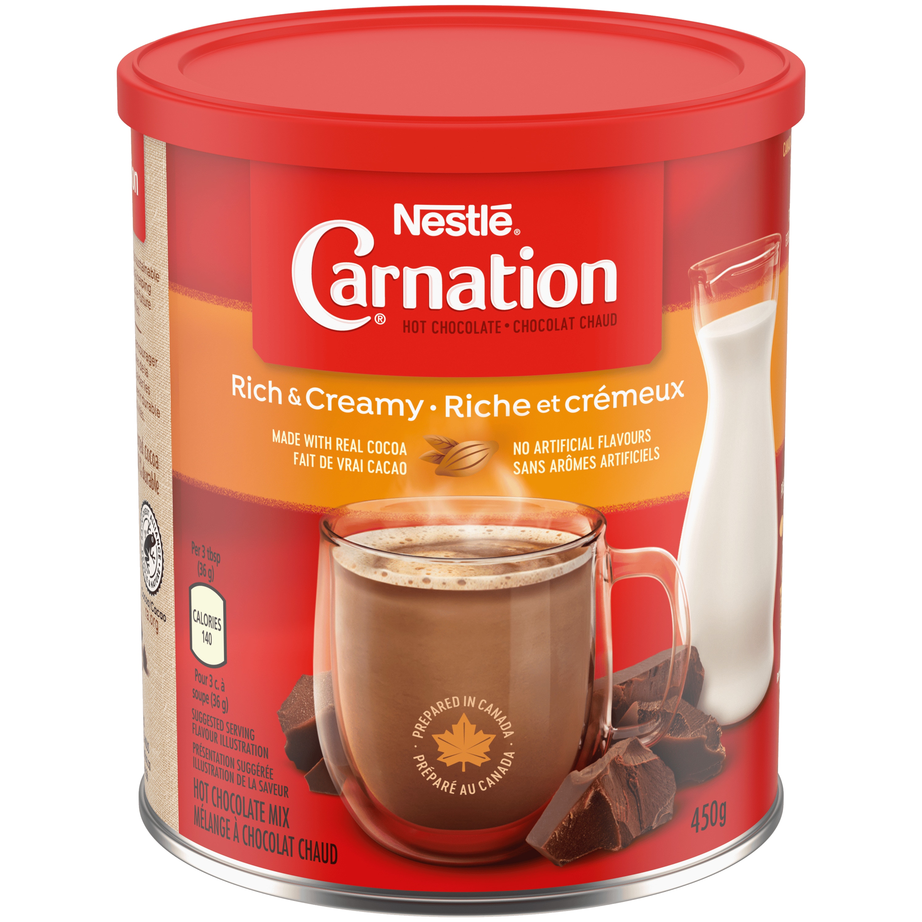 Carnation Hot Chocolate Rich & Creamy Canister