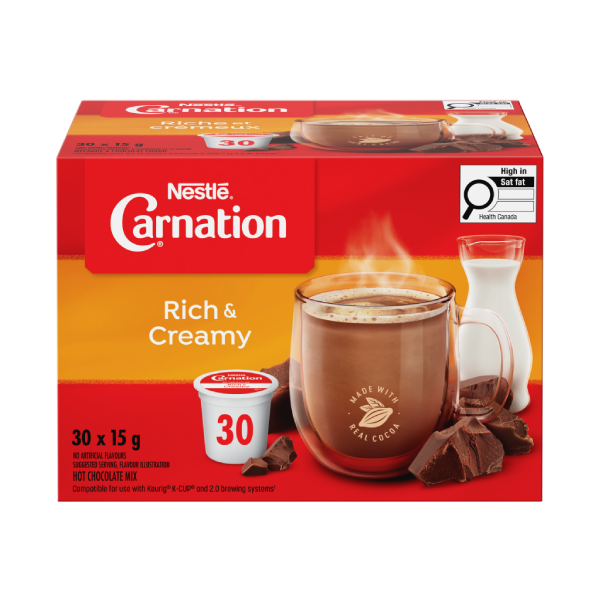 CARNATION Rich and Creamy Hot Chocolate Pods