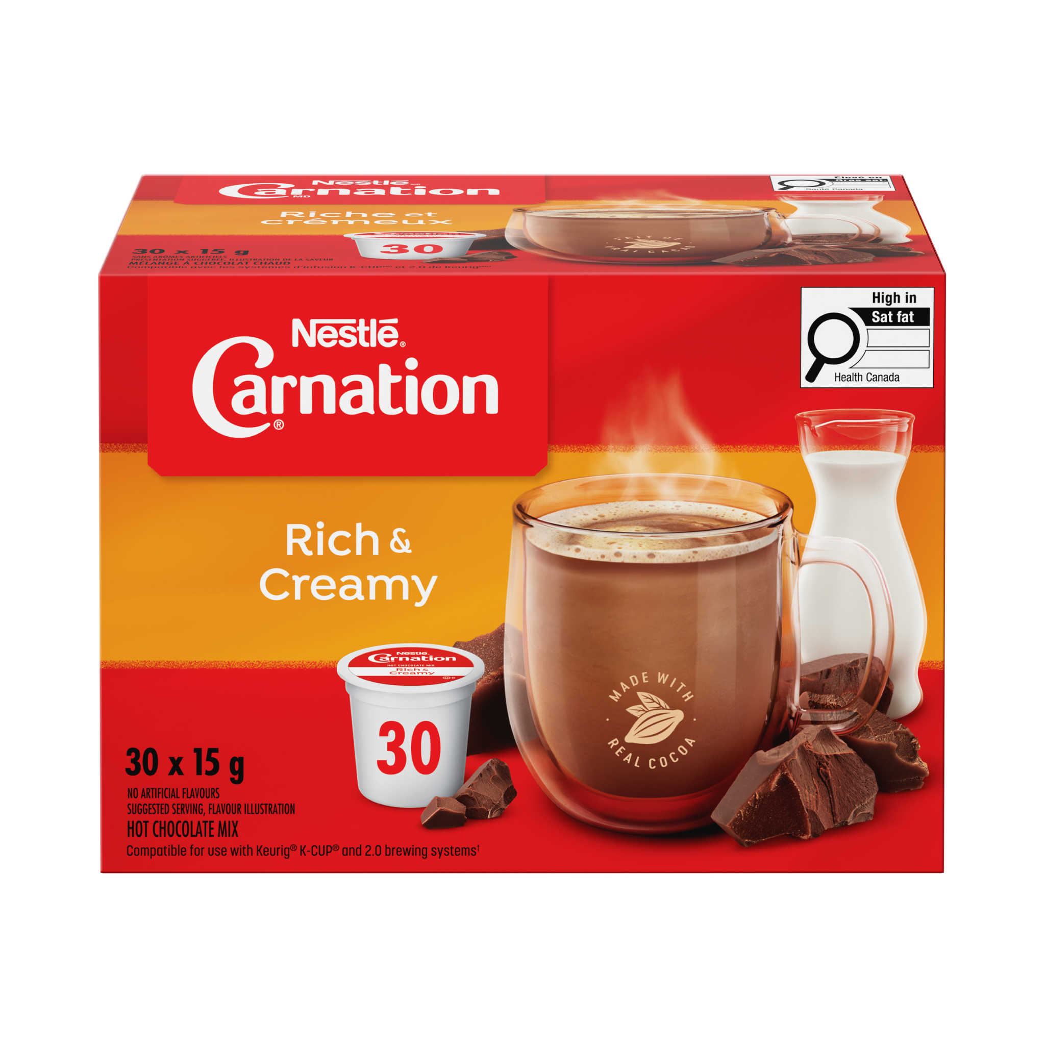 CARNATION Rich and Creamy Hot Chocolate 30 Capsules