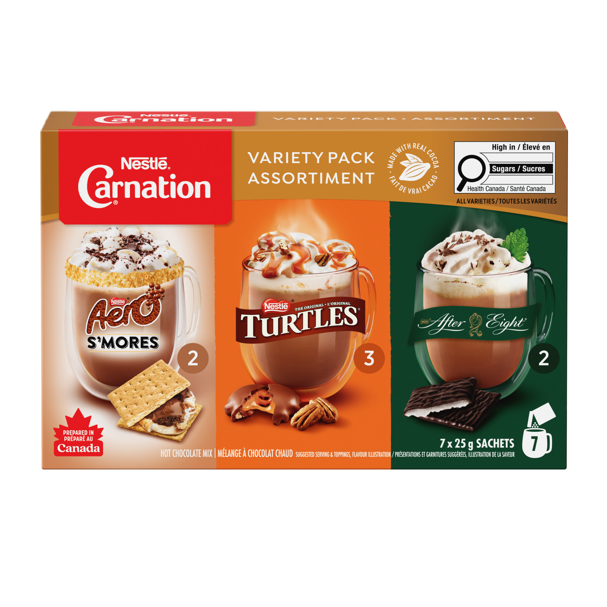 CARNATION Variety Pack Hot Chocolate Carton 7-Pack 25g | Nestlé CA