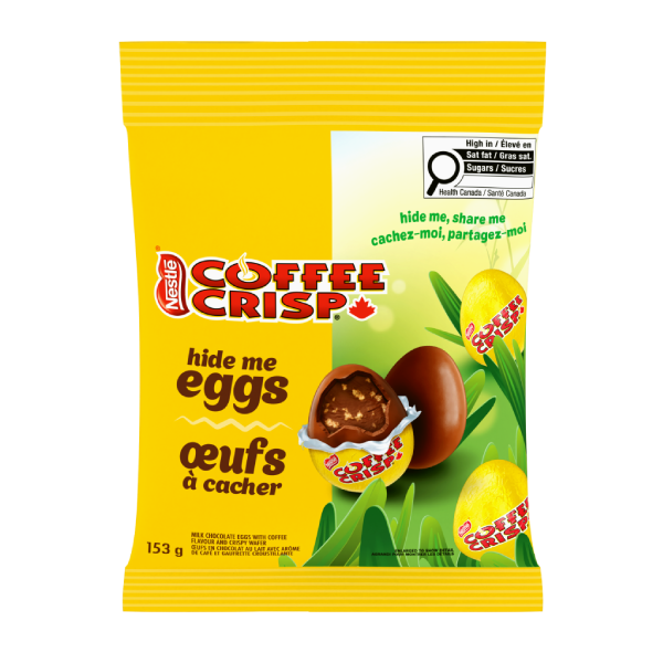 COFFEE CRISP Easter Hide Me Chocolate Eggs