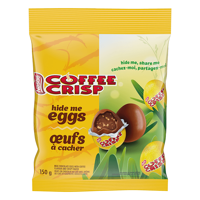 COFFEE CRISP Easter Hide Me Chocolate Eggs