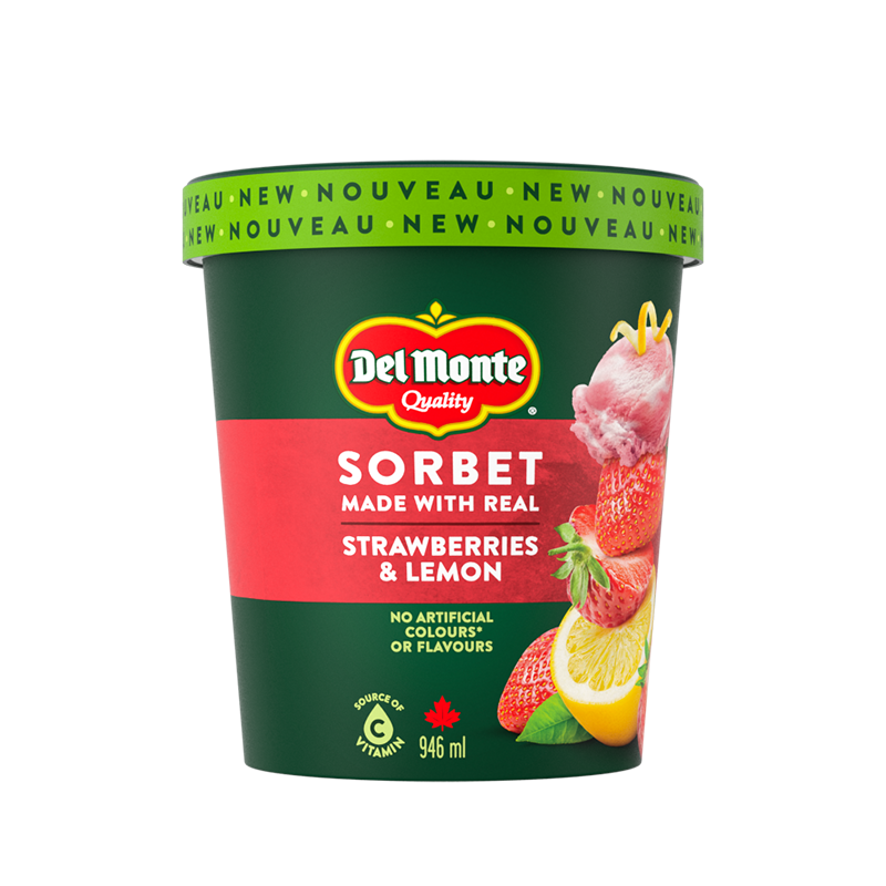 Strawberry and Lemon Sorbet