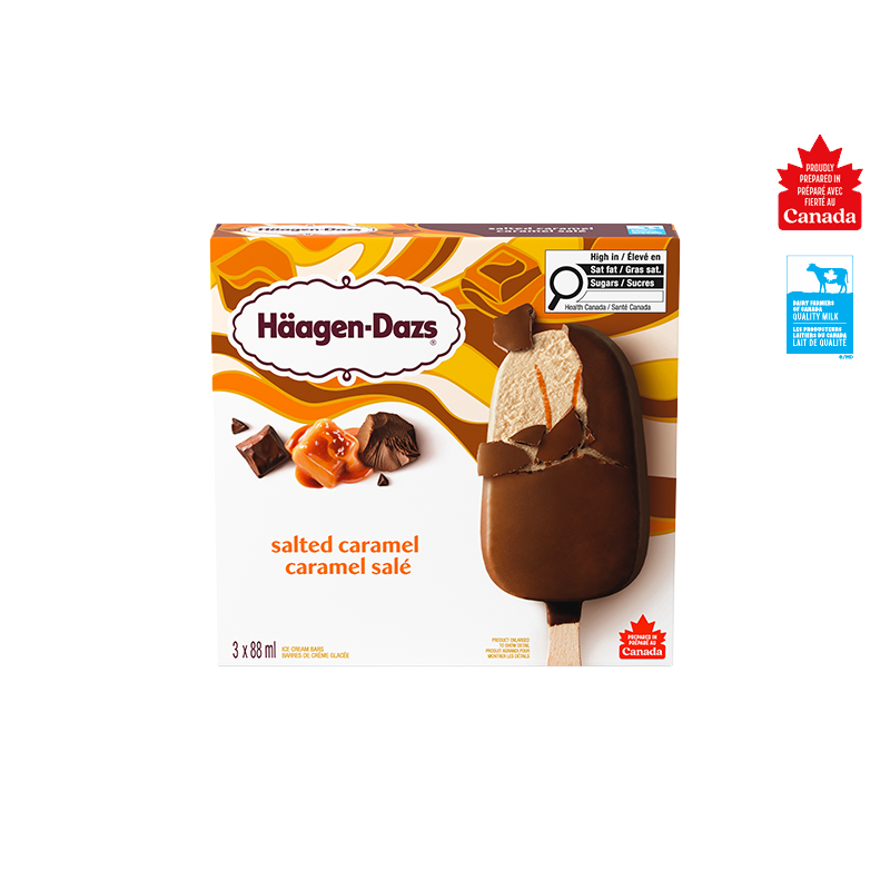Salted Caramel Ice Cream Bars