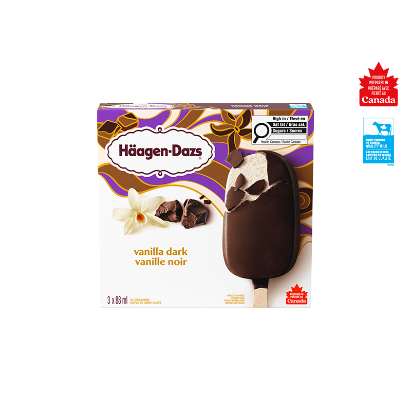 Vanilla Dark Ice Cream Bars