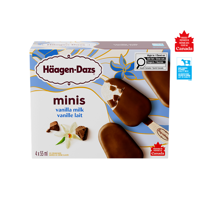 Miniatures Vanilla Milk Ice Cream Bars
