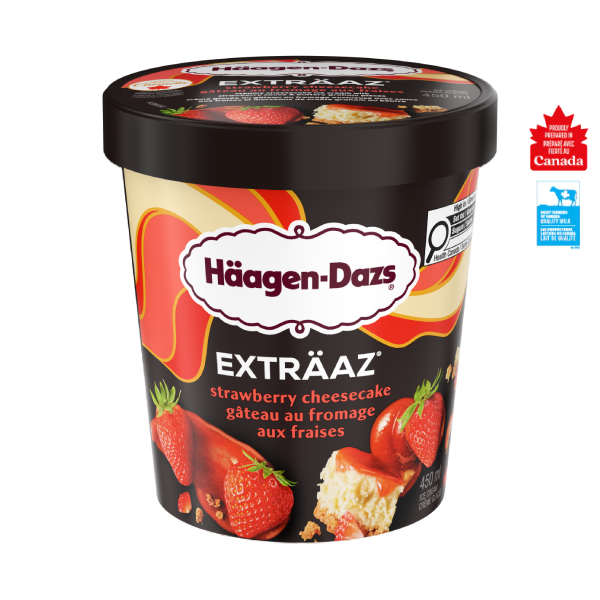 EXTRÄAZ Strawberry Cheesecake Ice Cream