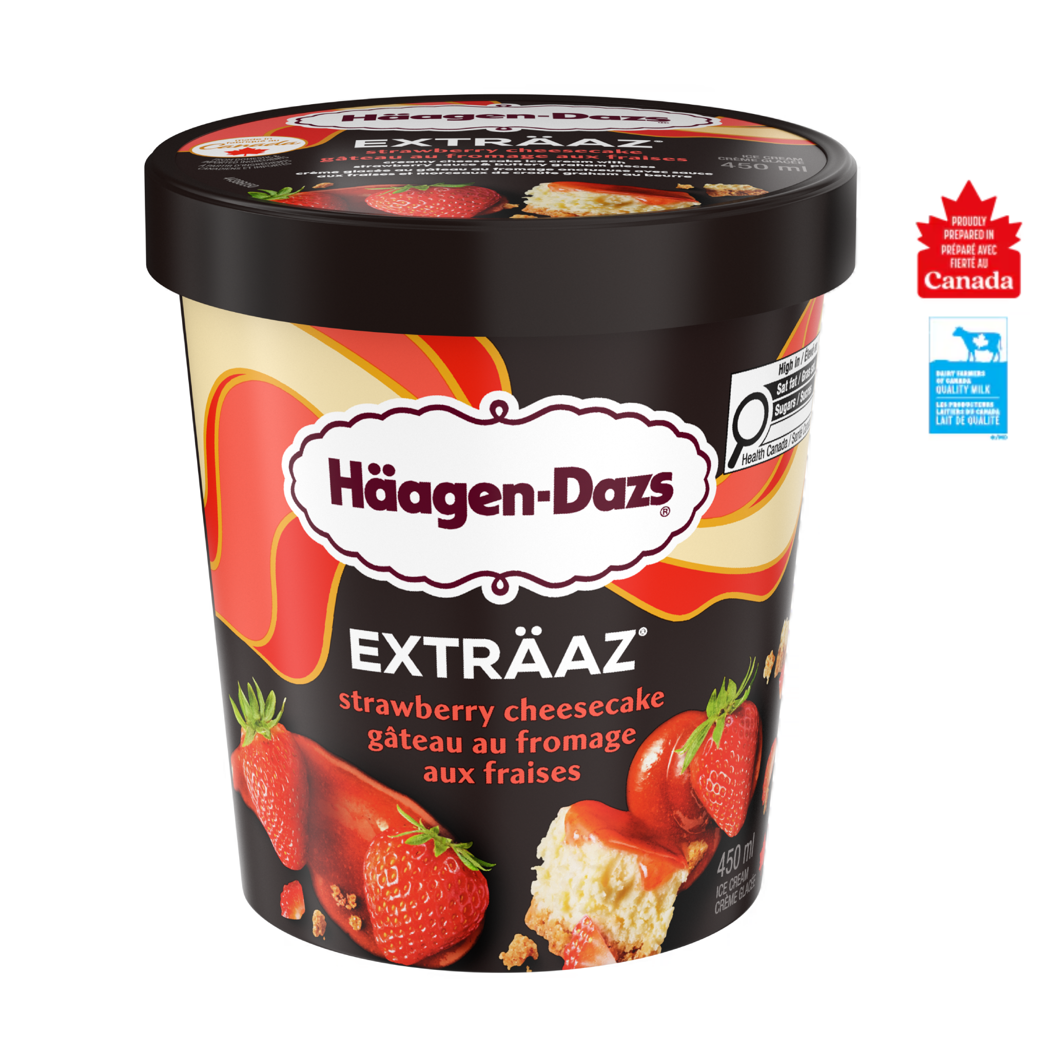 HÄAGEN-DAZS® EXTRÄAZ Strawberry Cheesecake Ice Cream