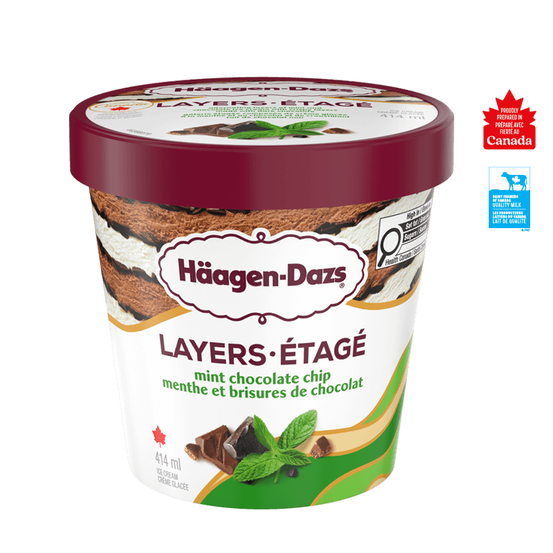 LAYERS Mint Chocolate Chip Ice Cream