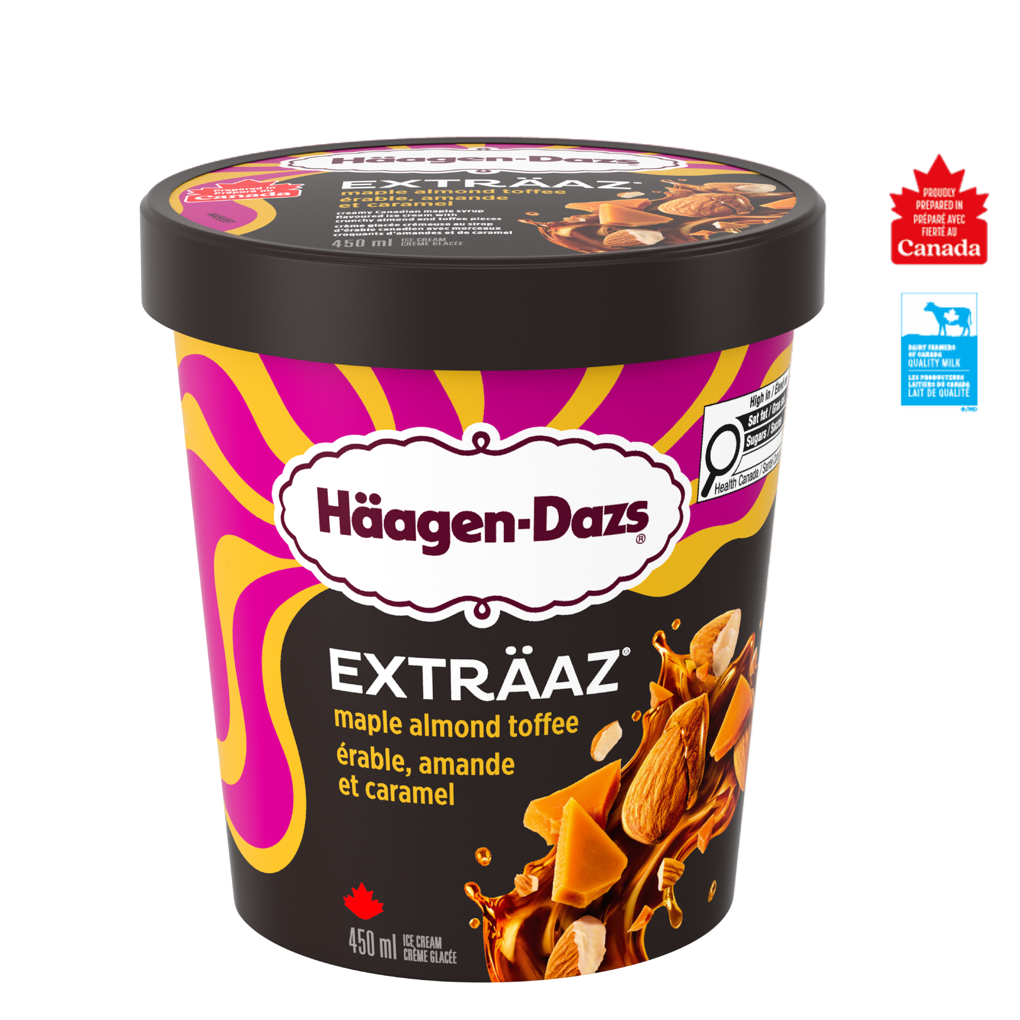 EXTRÄAZ Maple Almond Toffee Ice Cream