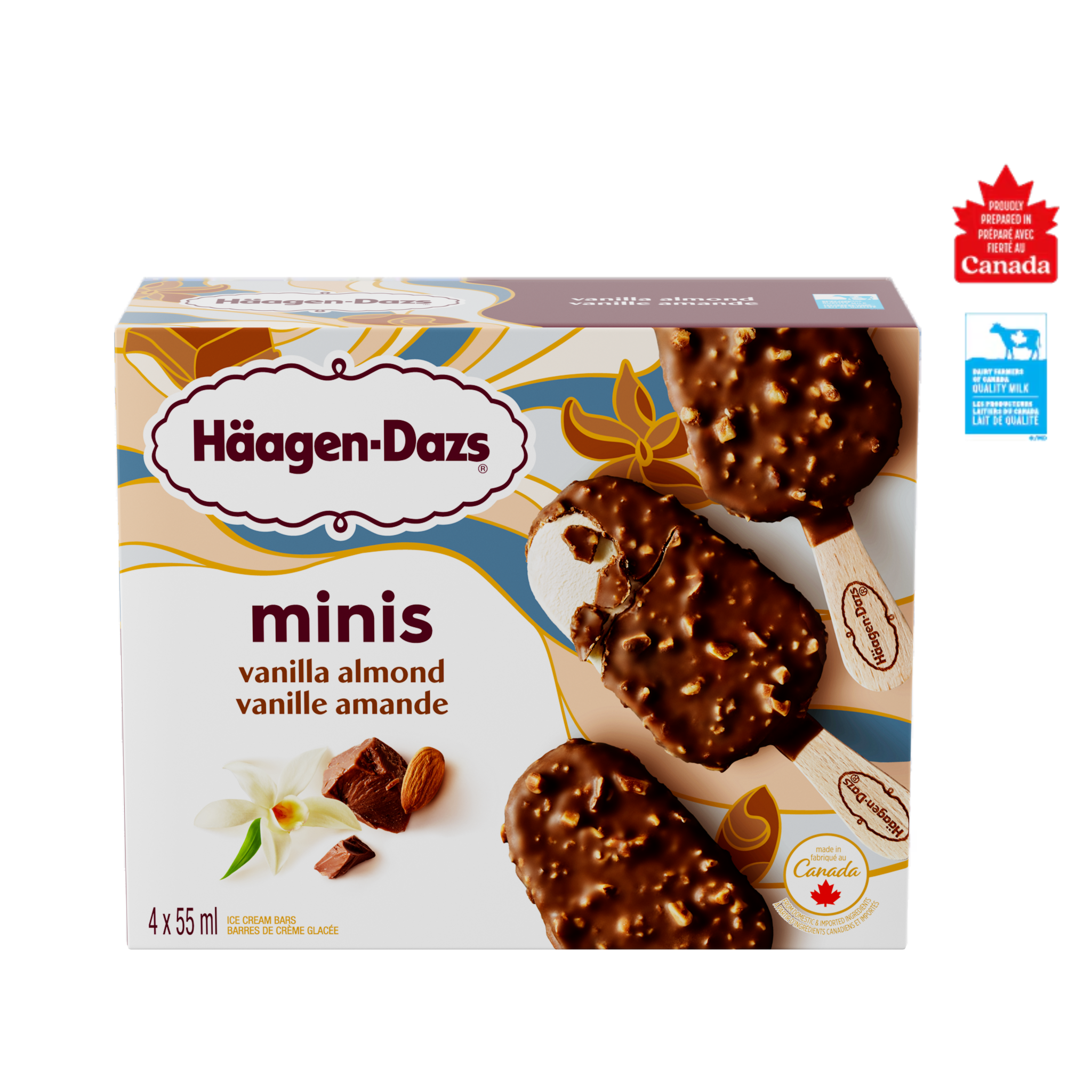 HAAGEN-DAZS Miniatures Vanilla Almond Ice Cream Bars