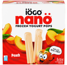 Frozen Yogurt Pops Peach