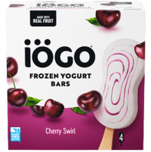 Frozen Yogurt Bars Cherry Swirl