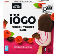 Frozen Yogurt Bars Raspberry Chocolate