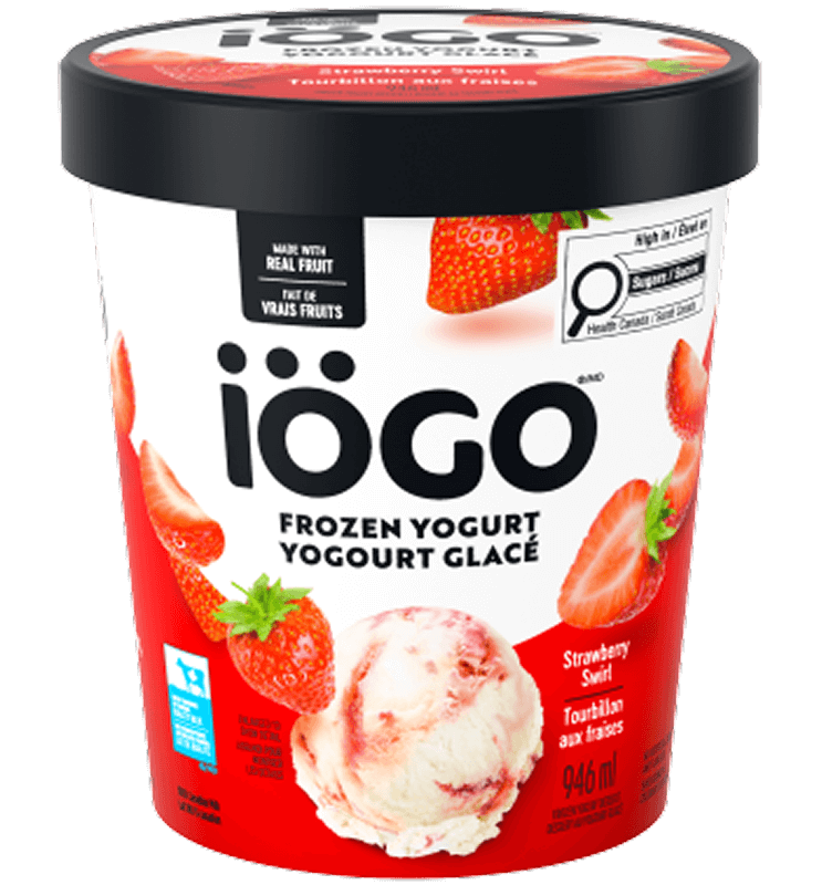 iÖGO® Frozen Yogurt Strawberry Swirl Tub 6x946ml