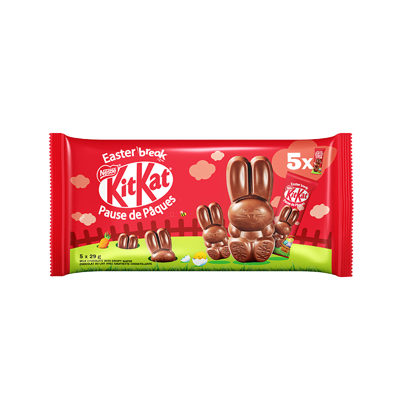 KITKAT Mini Easter Chocolate Bunny 5-pack