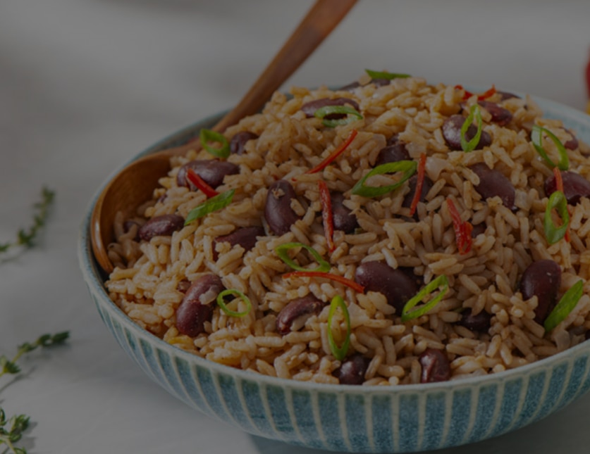 Caribbean Rice and Peas made with MAGGI