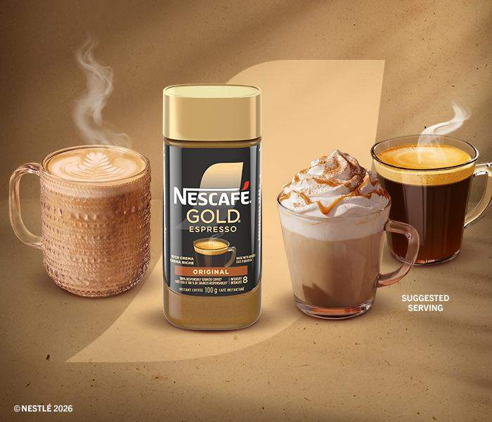 NESCAFÉ GOLD. GREAT COFFEE ANY WAY YOU LIKE IT.