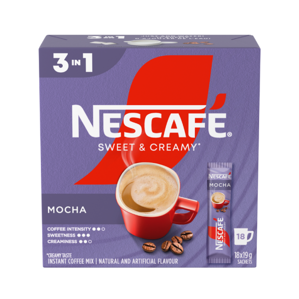 NESCAFÉ Sweet & Creamy Mocha Flavoured Instant Coffee Mix 18x19g