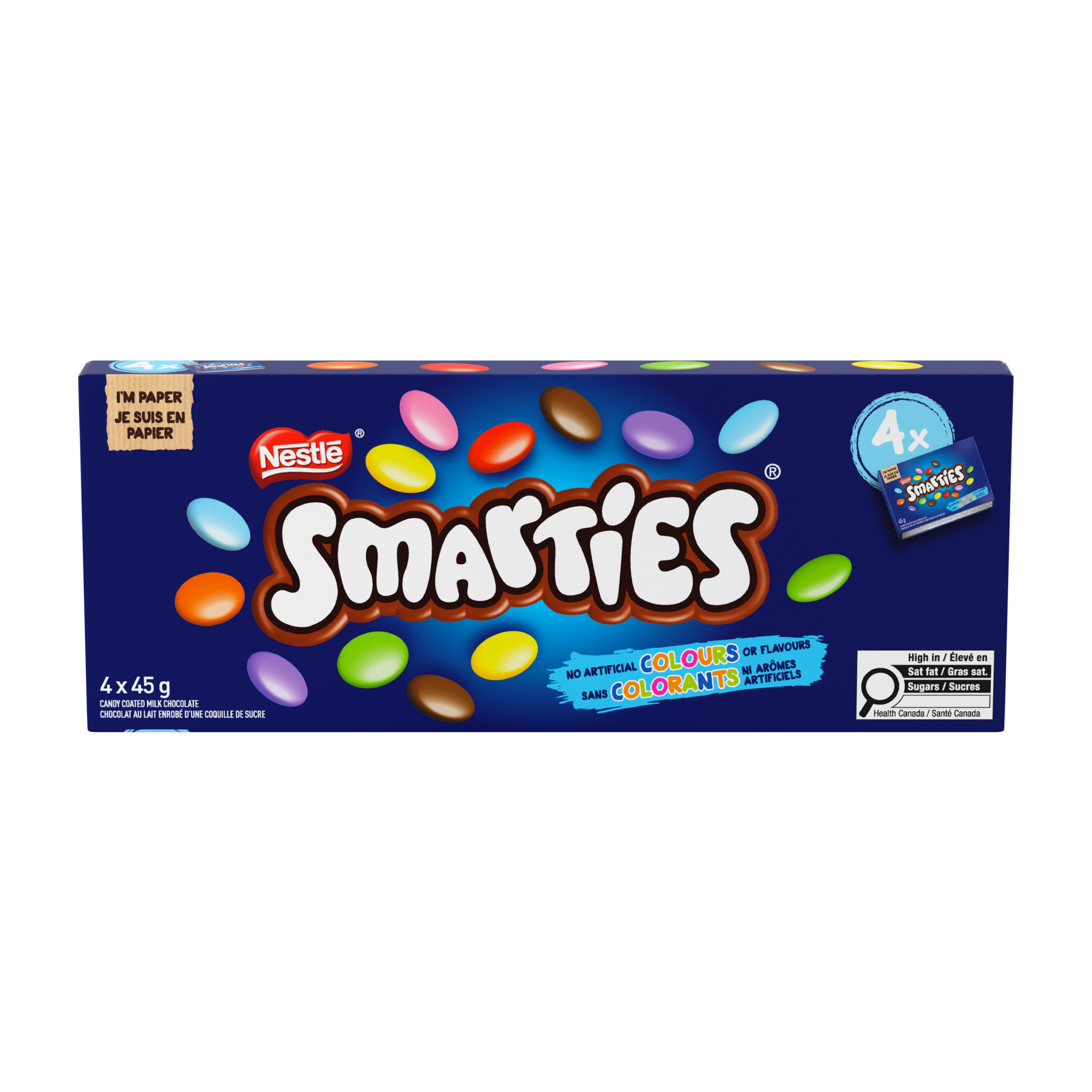 SMARTIES Candy Coated Milk Chocolate Multipack, 4 x 45 g