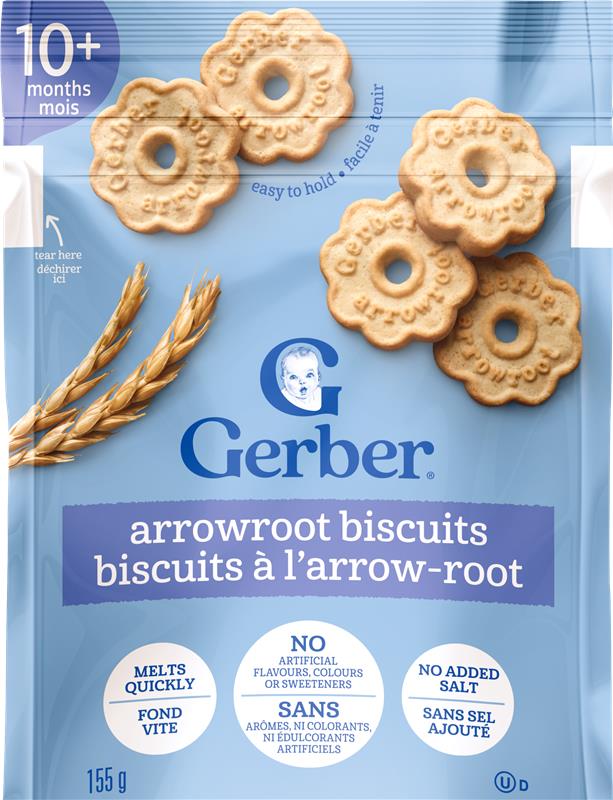 Gerber® Arrowroot Biscuits Notice