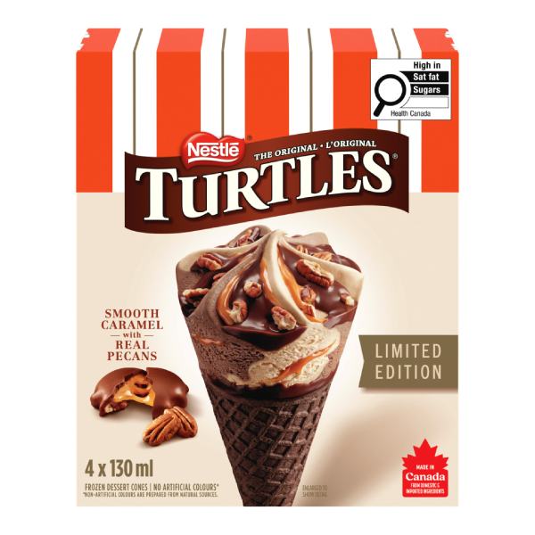 TURTLES Frozen Dessert Cones Limited Edition 4x130ml