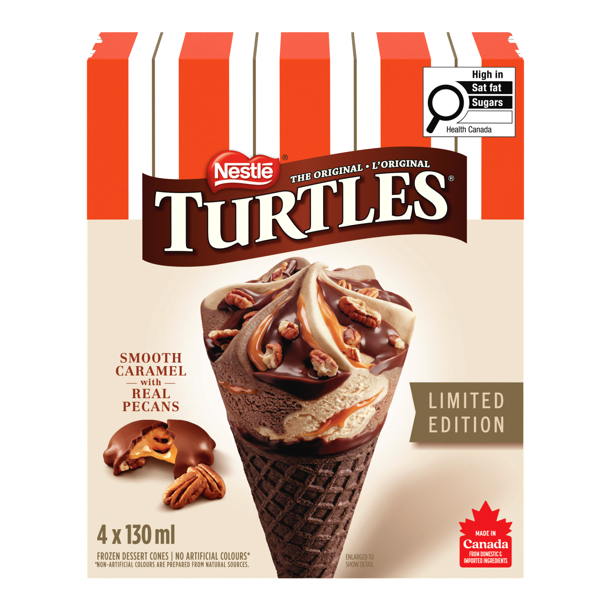 TURTLES Frozen Dessert Cones Limited Edition 4x130ml