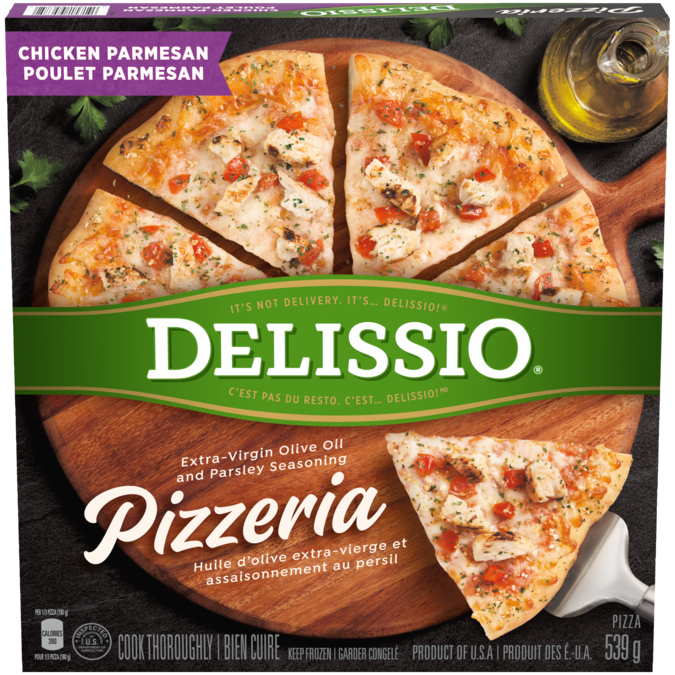 DELISSIO Pizzeria Chicken Parmesan Pizza – 539 g