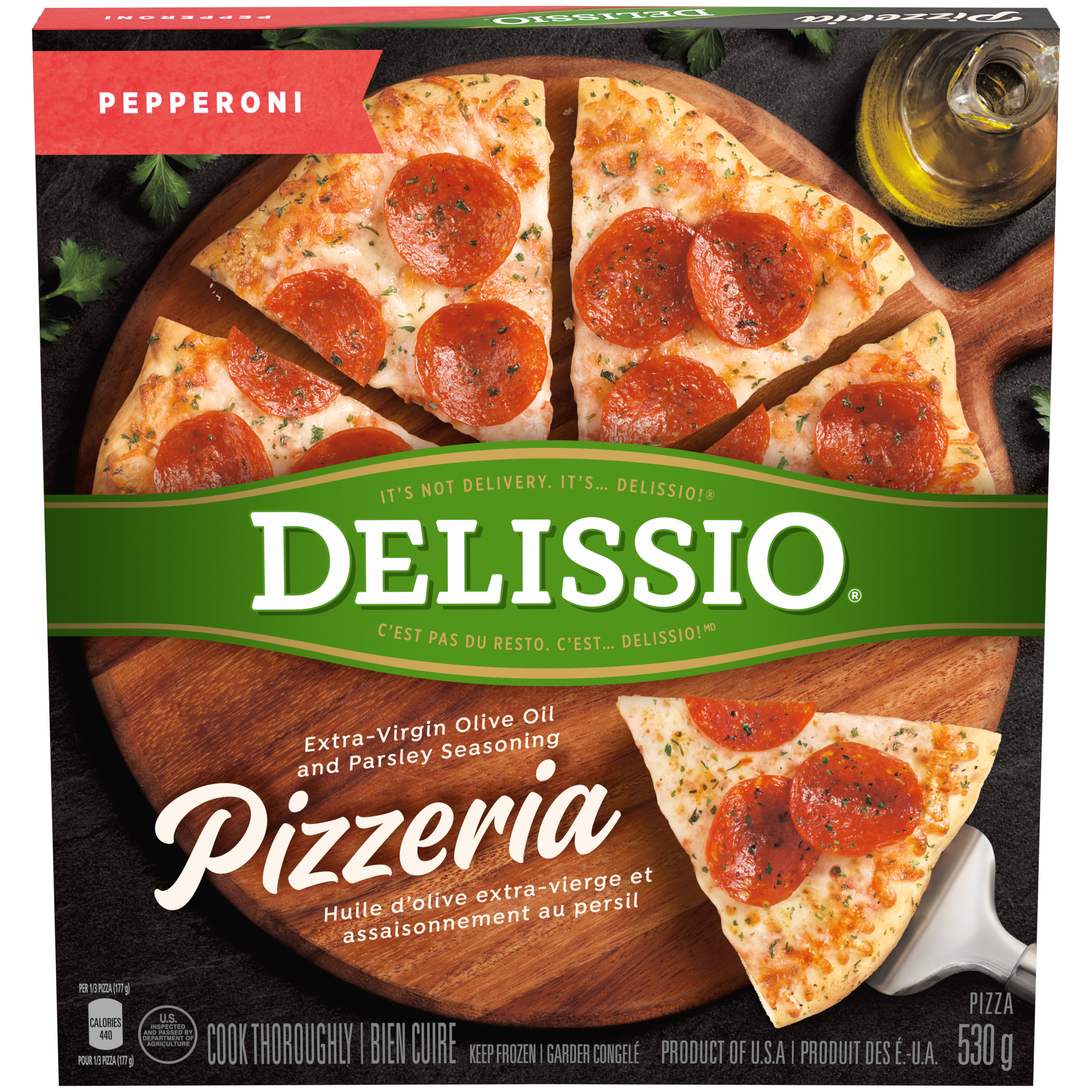 Pizzeria Pepperoni Pizza – 530 g