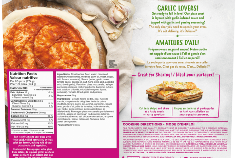 DELISSIO Garlic Bread Pizza Bruschetta