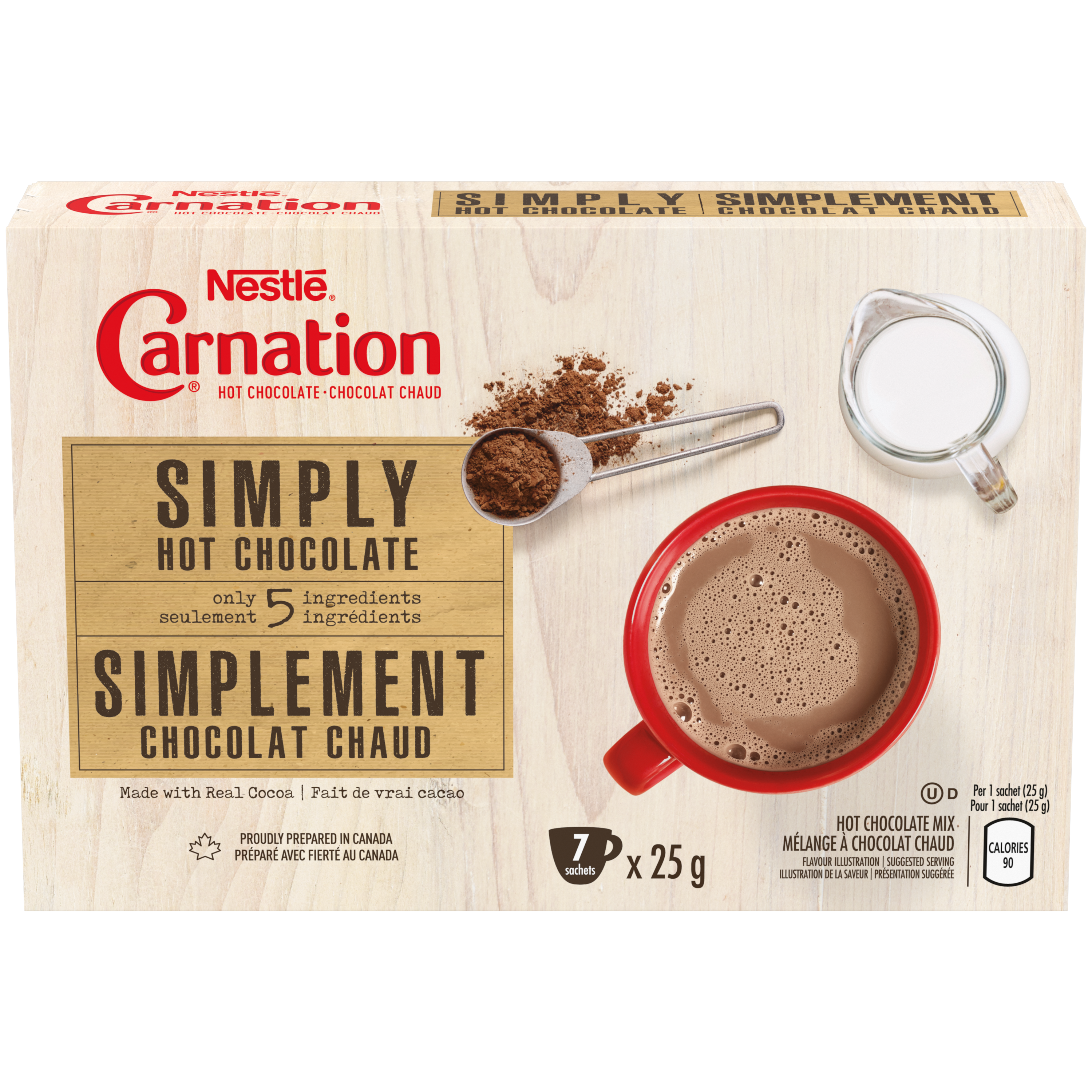  CARNATION Simply Hot Chocolate Carton 7 x 25 g