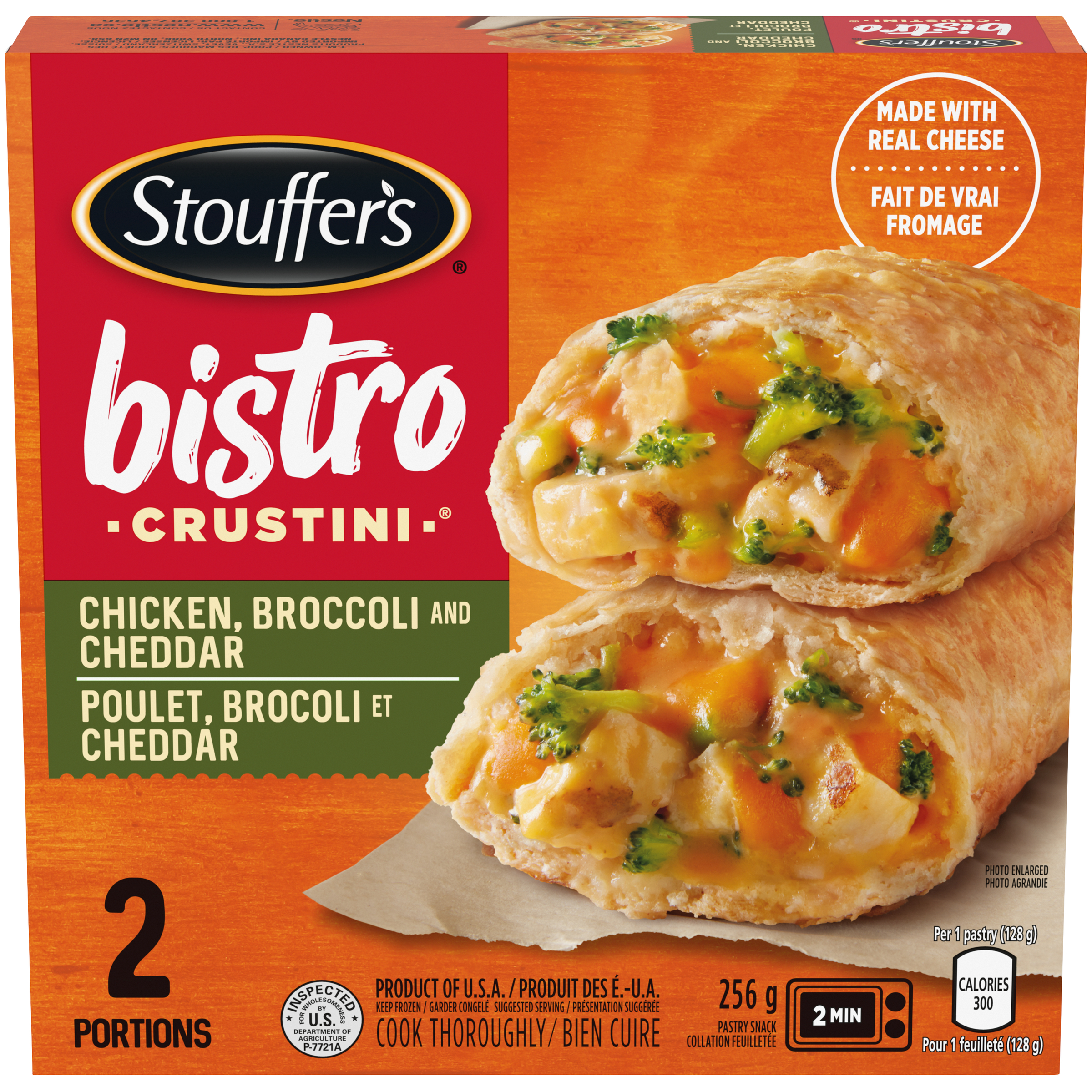 STOUFFER'S Bistro Crustini Chicken Broccoli Cheddar