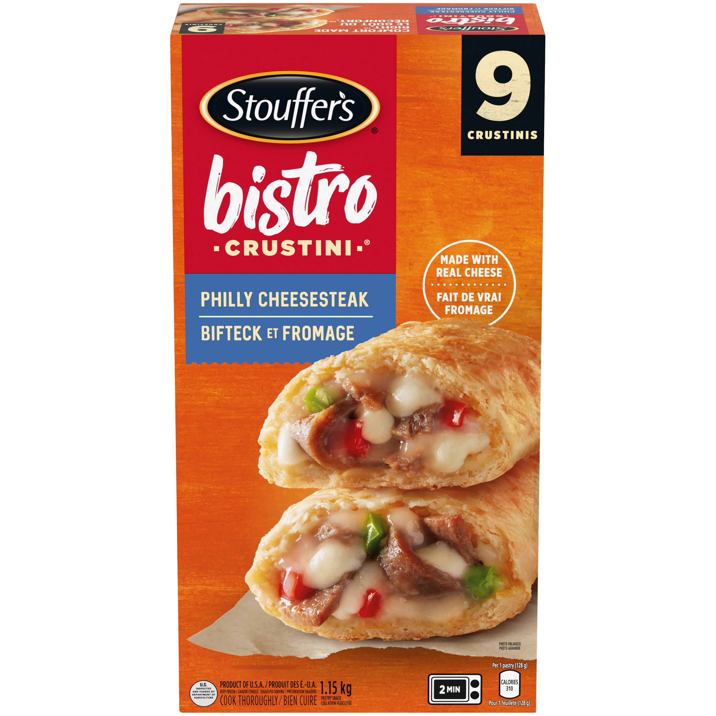 STOUFFER'S Bistro Crustini Philly Cheesesteak