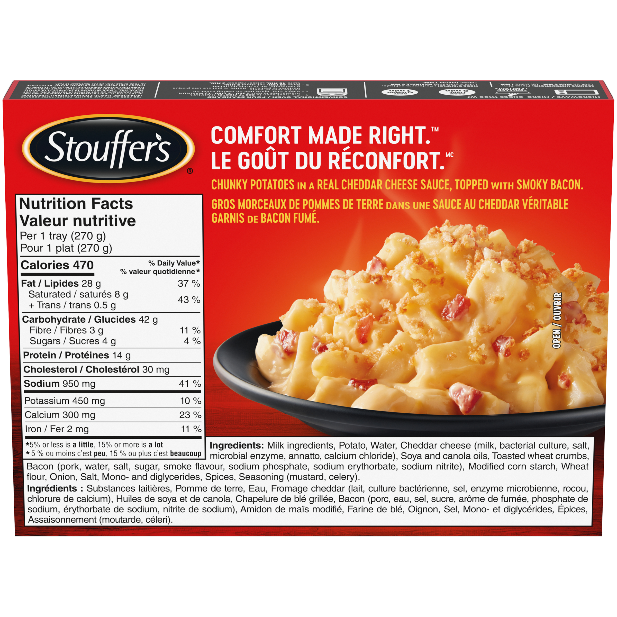 STOUFFER'S Cheddar Potato Bake back