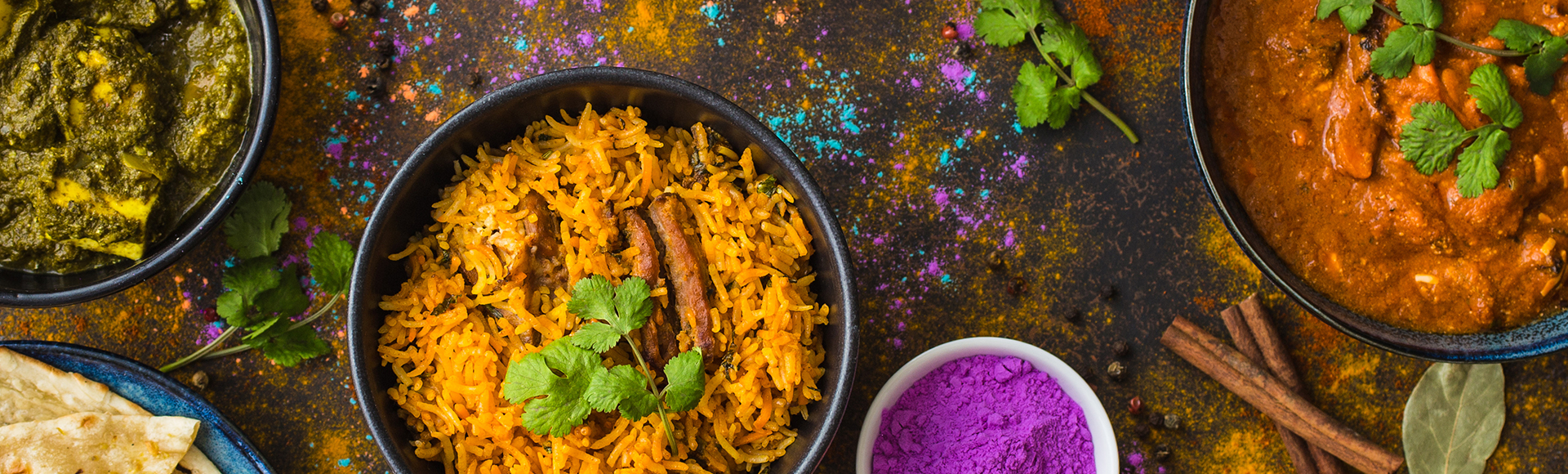 Holi Food Banner Holi Food Banner