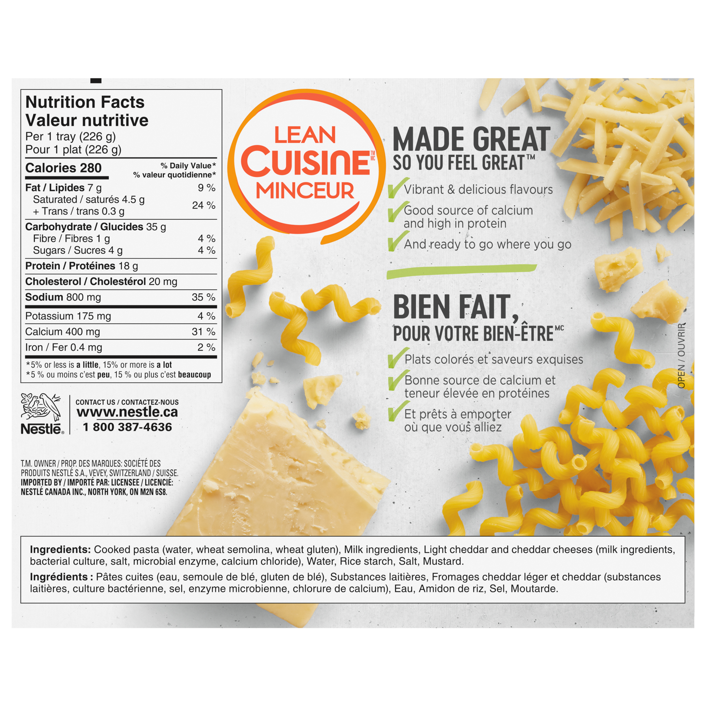 LEAN CUISINE White Cheddar Macaroni & Cheese