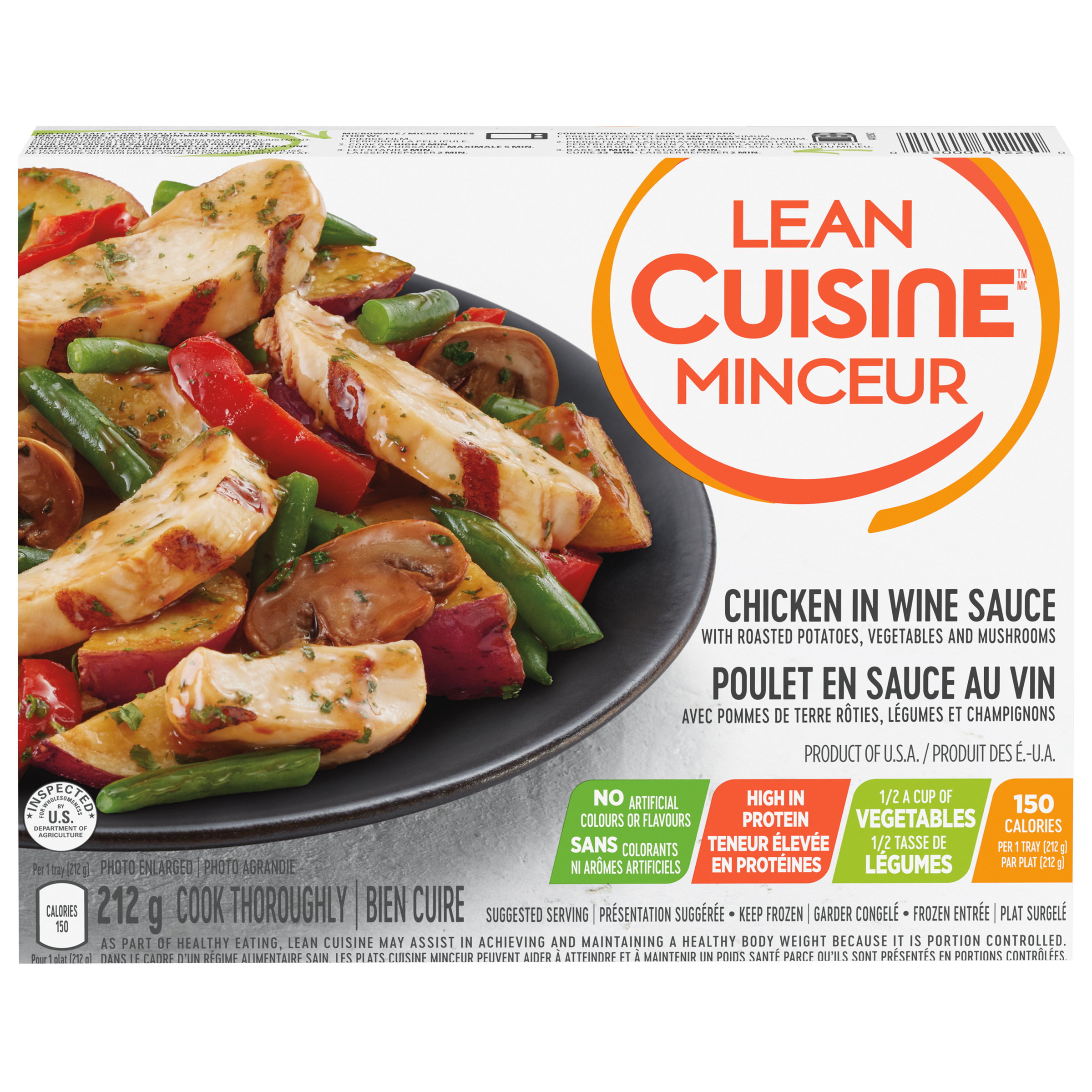 LEAN CUISINE Chicken in Wine Sauce, Frozen Entrée 212 g