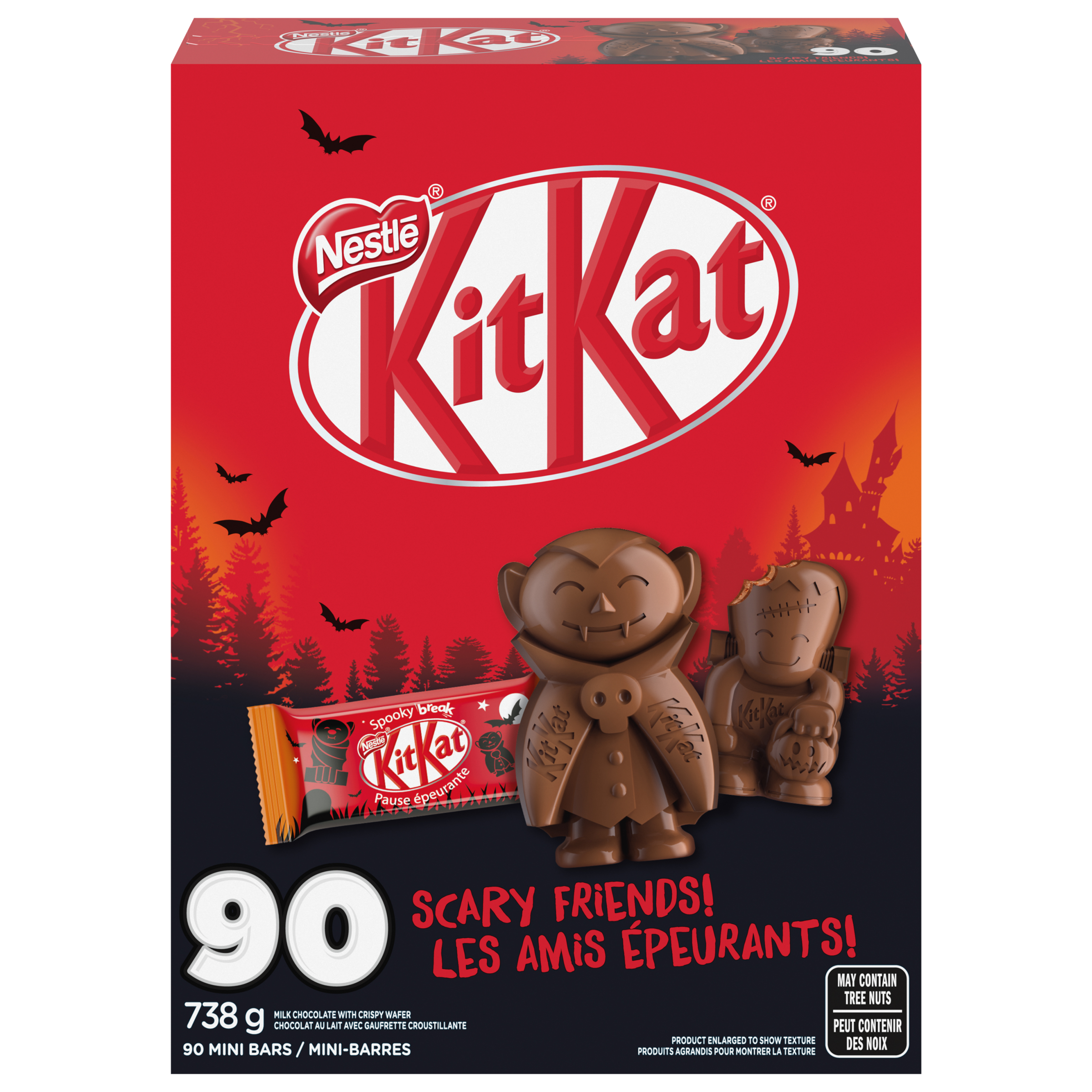 NESTLÉ KITKAT Halloween Scary Friends 90 pack 738 g